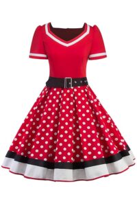 AXOE Damen Vintage Petticoat im Rockabilly-Stil der 50er Jahre