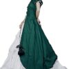 CountryWomen Viktorianisches Langkleid für Damen – Rokoko Partykleid für Maskerade und Bälle
