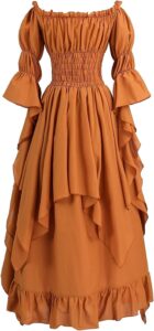 CR ROLECOS Damen Viktorianisches Kleid – Elegantes Renaissance- und Gothic-Hexenkleid für Frauen, ideales mittelalterliches Hochzeitskleid in verschiedenen Stilen