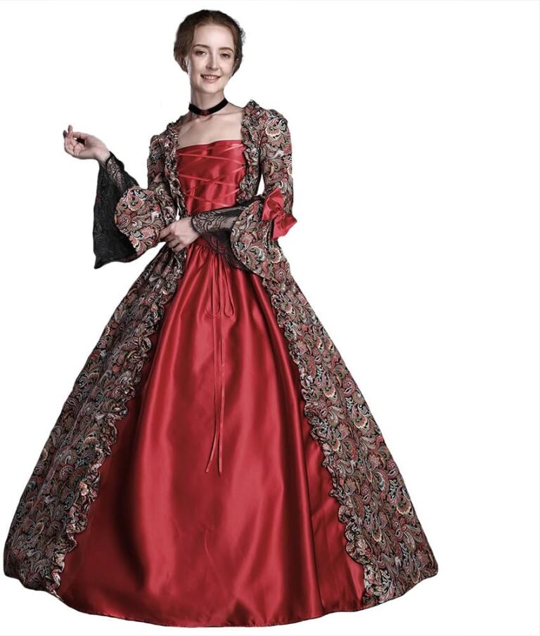 Damen Ballkleider im Rokoko-Stil des 18. Jahrhunderts - Renaissance, Gothic und viktorianische Kostüme für Maskeraden und Vampire