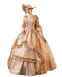 Damen-Rokoko-Ballkleid aus dem 18. Jahrhundert – Langes Gothic-Viktorianisches Kleid für Maskenbälle und Themenveranstaltungen