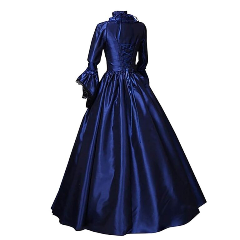 Damen Rokoko Ballkleid - Gothic Mittelalterkleid im Renaissance-Stil, viktorianisch, irisch, retro, vintage, mit Schnürung für Halloween, Partys, als Königin oder Prinzessin
