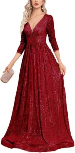 Elegantes A-Linien-Abendkleid für Bankette, ideal für Hochzeiten, Partys und Bälle, bodenlang und stilvoll