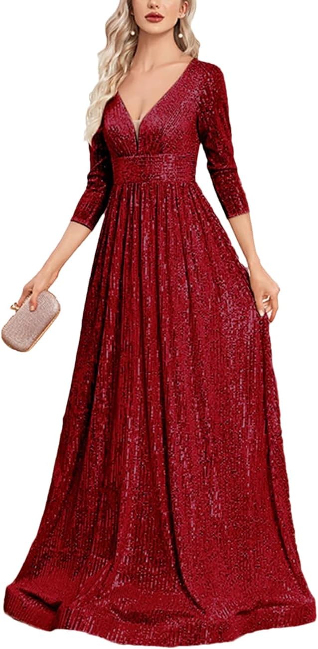 Elegantes A-Linien-Abendkleid für Bankette, ideal für Hochzeiten, Partys und Bälle, bodenlang und stilvoll