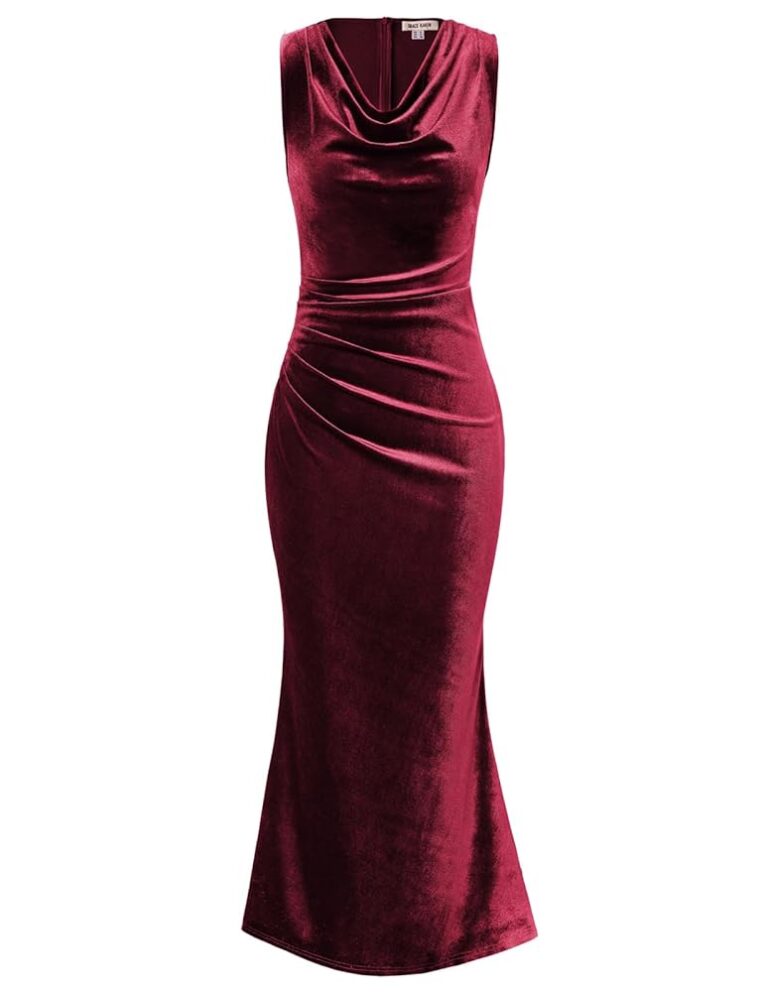 Elegantes Ärmelloses Langkleid für Damen von GRACE KARIN - Wickelkleid für Hochzeiten, Partys und Bälle
