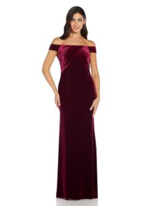 Formelles Abendkleid aus Stretch-Velours von Adrianna Papell für Damen