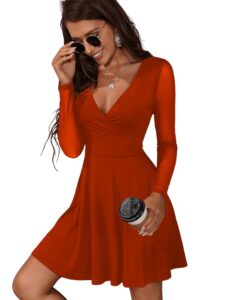 GORGLITTER Damen A-Linie Kleid mit Netzärmeln und tiefem V-Ausschnitt - Elegantes Minikleid im Mesh-Stil für Partys und Skater-Looks