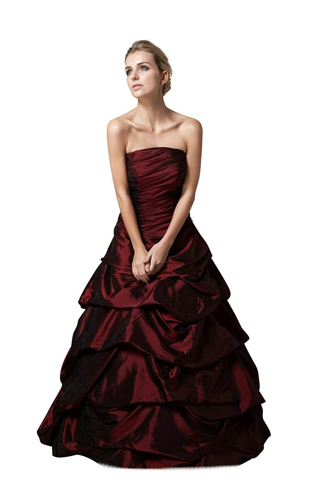 Hochzeits-Shop Hamburg: HBH Brautmoden Abendkleid WD1146 in Bordeaux