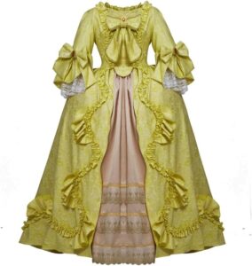 Königliches Rokoko Ballkleid Marie Antoinette im Barockstil des 18. Jahrhunderts – Viktorianisches Kostüm für elegante Damen
