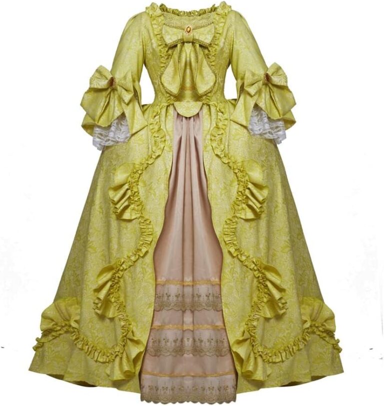 Königliches Rokoko Ballkleid Marie Antoinette im Barockstil des 18. Jahrhunderts – Viktorianisches Kostüm für elegante Damen