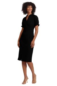 Maggy London Damen Etuikleid mit Notch-Ausschnitt - Elegantes Büro-Outfit