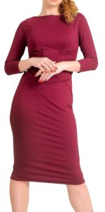 Marycrafts Stilvolles Vintage-Midikleid für Damen