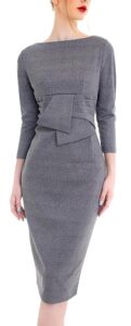 Marycrafts Stilvolles Vintage-Midikleid für Damen