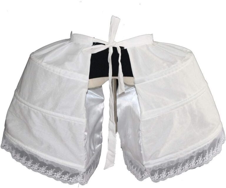 MAYSONG Viktorianisches Rococo Kleid mit Crinoline und Hoop Bustle Pannier