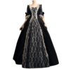 Mittelalterliches Renaissance-Kostüm für Damen – Vintage-Langes Abendkleid im eleganten Gothic-Stil, Prinzessinnen-Outfit für Karneval, Barock- und Rokoko-Kostüm, ideales...