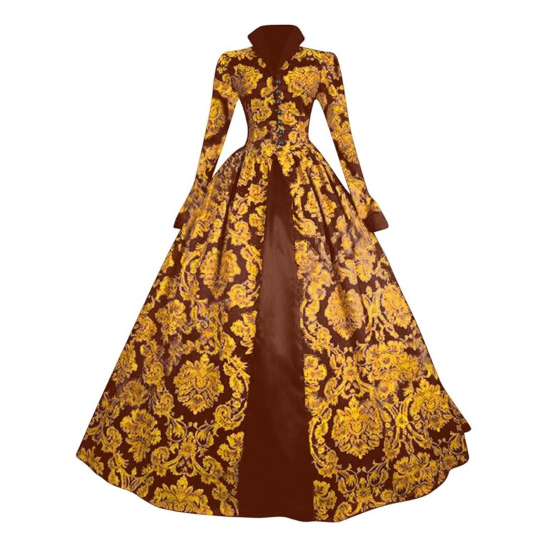 Mrat Damen Renaissance Ballkleid - Retro Mittelalterliches Rokoko Barock Ballkleid - Vintage Viktorianisches Kleid für Übergrößen - Palastverkleidung für Partys - Popeline...