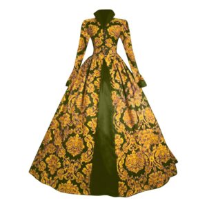 Mrat Damen Renaissance Ballkleid - Retro Mittelalterliches Rokoko Barock Kleid, Vintage Viktorianisches Palast Outfit in Übergröße für Partys und Lolita-Style