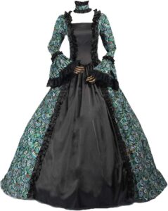 Rokoko Ballkleid für Damen im Gothic-Viktorianischen Stil des 18. Jahrhunderts - Maskerade Kostüm