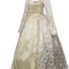 Rokoko Ballkleid für Frauen aus dem 18. Jahrhundert – Lange gotische viktorianische Kleider für Maskenbälle