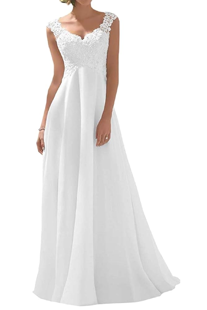 Romantisches Brautkleid Hochzeitskleid Weiß Modell W191 A-Linie mit Stickerei aus Satin DE
