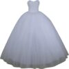 TAIGUHUI Hochzeitskleid, Transparentes Langes Prinzessinnen-Brautkleid