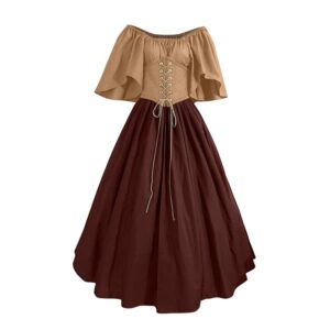 tsaChick Damen Sommerkleid Kurzarm Rundhals Vintage Gothic Patchwork Spitze Sexy Neck Kleid &bto393