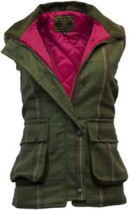 WALKER AND HAWKES - Bayston - Tweed-Weste für Damen im Country-Stil - ideal für die Jagd