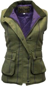 WALKER AND HAWKES - Bayston - Tweed-Weste für Damen im Country-Stil - ideal für die Jagd