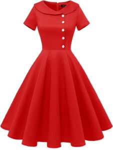 Wedtrend Damen Cocktailkleid im Rockabilly-Stil – Festliches, kurzes Vintage Abendkleid im 50er Jahre Look