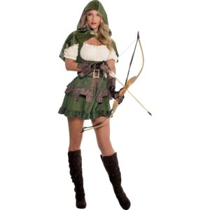 amscan Damen Robin Hoodie Kostüm für Erwachsene
