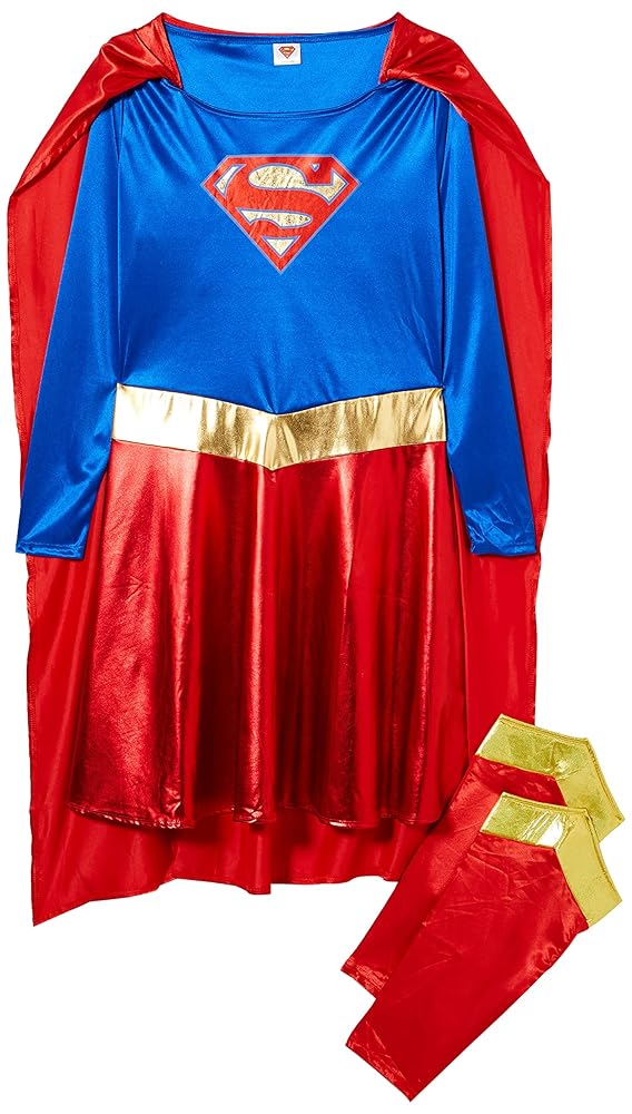 amscan - Offizielles Warner Bros DC Comics Lizenz-Kostüm Supergirl für Damen, Größen: 8-20