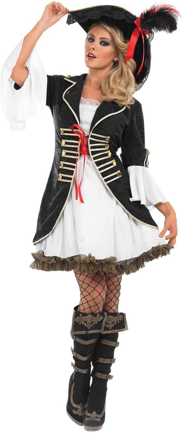 Fun Shack Damen Piratenkostüm, Piratenoutfits für Damen, Frauen Piratenkostüm, Faschingspiratin Kostüm, Karnevals Piratenkostüm für Damen, Piratenkleidung für Frauen,...