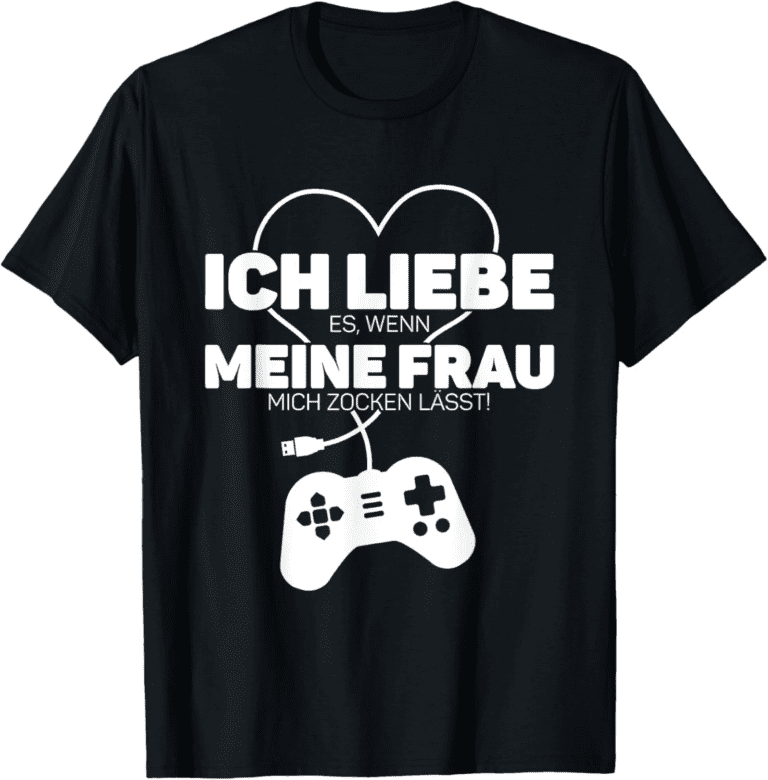 Geschenk für Männer: T-Shirt zum Jahrestag - Ich liebe meine Frau
