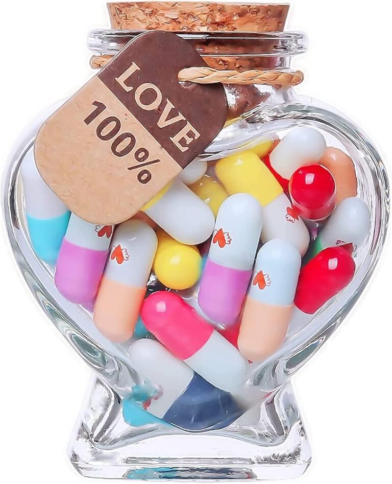 HSXIANG Kapsel mit Buchstaben-Nachricht in einer Flasche – Wunderschöne Notizen als Geschenke für Paare: Ideal für Freund, Freundin, Frau, Freund zum Geburtstag, Weihnachten,...