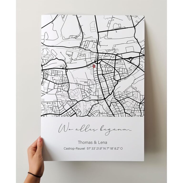 Individuelle Geschenke | Wo alles begann Poster | Geschenke für Partner | Koordinaten | Valentinstag | Geschenke für Frauen und Männer | (Wo alles begann Poster