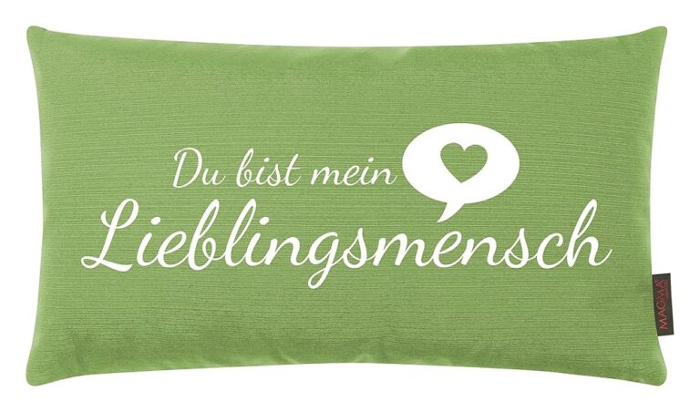 Kissen Lieblingsmensch Kiwi 25x45 cm, hergestellt in Deutschland