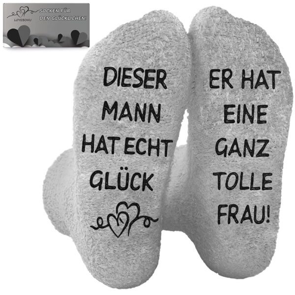 LOYEBOHU Personalisierte Lustige Socken – Geschenke für Männer und Frauen, ideal für Hochzeitstage, Weihnachten, Geburtstage und Valentinstag