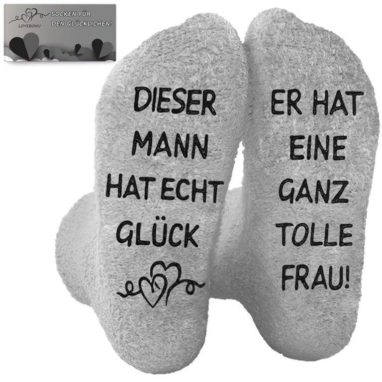 LOYEBOHU Personalisierte Lustige Socken – Geschenke für Männer und Frauen, ideal für Hochzeitstage, Weihnachten, Geburtstage und Valentinstag