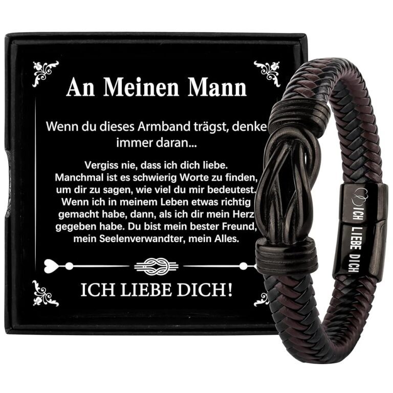 Merclix Valentinstagsgeschenke für Männer: Armband, Geburtstagsgeschenke, Ich Liebe Dich Geschenke, Jahrestagsgeschenke für ihn, Geschenkideen für Freund, Ehemann und Mann