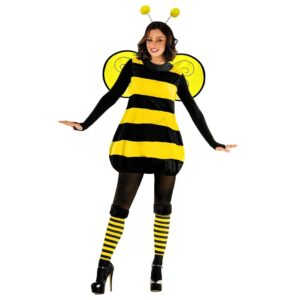 Morph Bienenkostüm für Damen, Erwachsene Biene Kostüm, Bienen Outfit für Frauen, Kostüm für Erwachsene Biene, Bienenanzug, Biene Kostüm in 6 Größen verfügbar