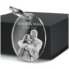 Personalisierter Schlüsselanhänger mit Foto und Gravur - Individueller Anhänger mit Fotogravur - Einzigartiges Geschenk für Sie und Ihn - Fotogeschenk für Freunde und...