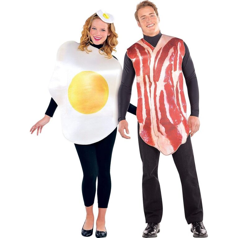 (PKT) (844276-55) Erwachsenen-Kostüme Frühstücksfreunde Bacon & Ei (Standard)