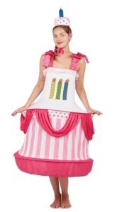 P'tit Clown 86899 Damenkostüm Geburtstagstorte – Einheitsgröße – Bunt