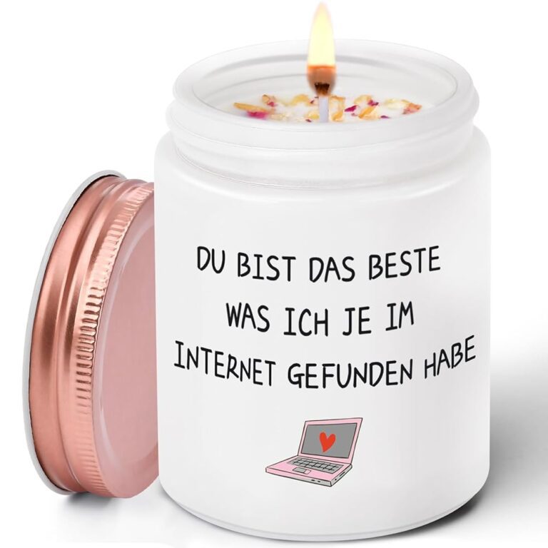 Valentinstag Duftkerze - 9oz Lavendelkerze als Geschenk für Sie und Ihn, ideale Überraschung für Frauen vom Freund, humorvolle Valentinstagsgeschenke für Freundin