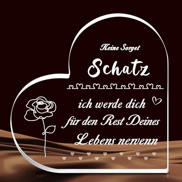 Valentinstag Geschenk für Frauen und Männer: Acryl Block Puzzle für die Freundin, ideale Valentinstagsgeschenke für Geburtstag, Jahrestag und Weihnachten