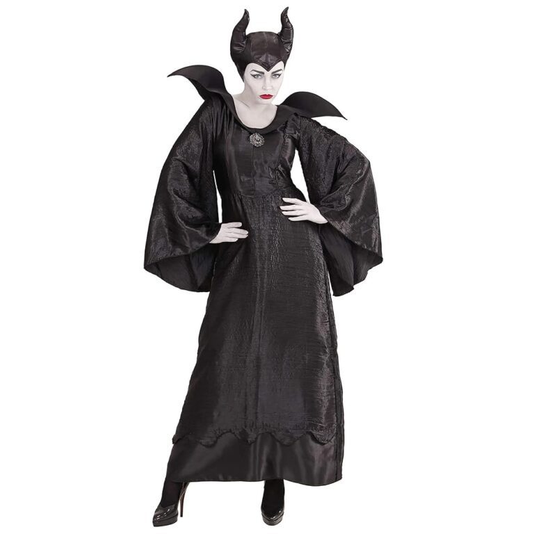 W WIDMANN MILANO Party Fashion - Malefizia Kostüm, Kleid einer dunklen Fee, Hexe, Märchenfigur, Faschings- und Halloween-Kostüm