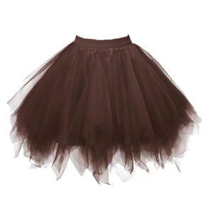 80er Jahre Damen Karneval Tüllrock Puffy Tütü Petticoat (MEHRWEG)