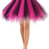Bbonlinedress Vintage Tüllrock Petticoat Unterrock im 50er Jahre Stil – Kürzerer Retro Tanzrock für Ballet und Bälle
