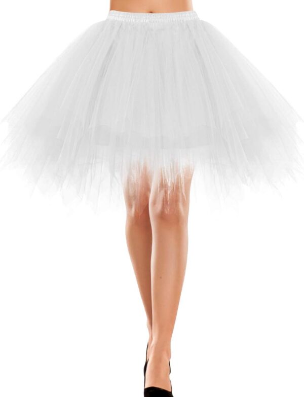 Bbonlinedress Vintage Tutu Tüllrock Petticoat 50er Jahre Tanzrock Kurz Retro Ballkleid