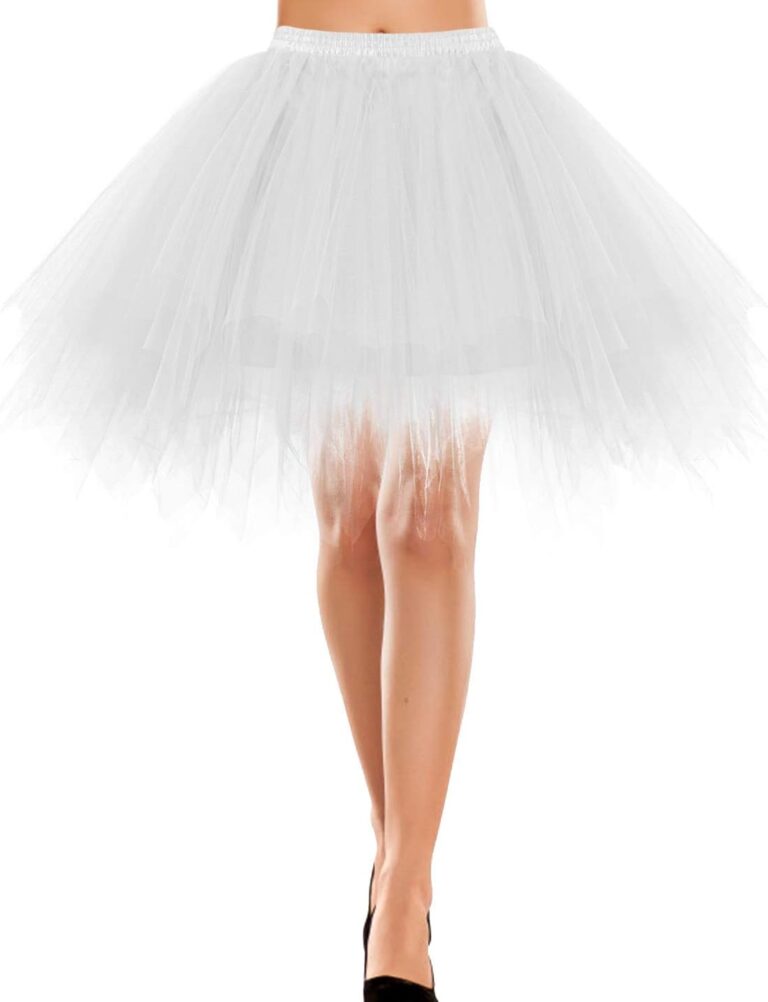 Bbonlinedress Vintage Tutu Tüllrock Petticoat 50er Jahre Tanzrock Kurz Retro Ballkleid